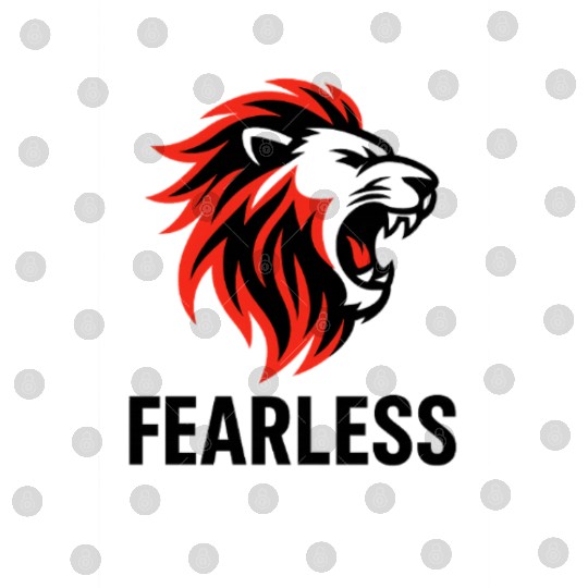 Fearless – Roaring Lion Head Design Digital Files