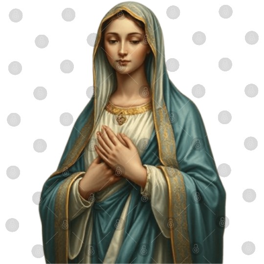 Madonna and Child Divine Embrace Digital Files