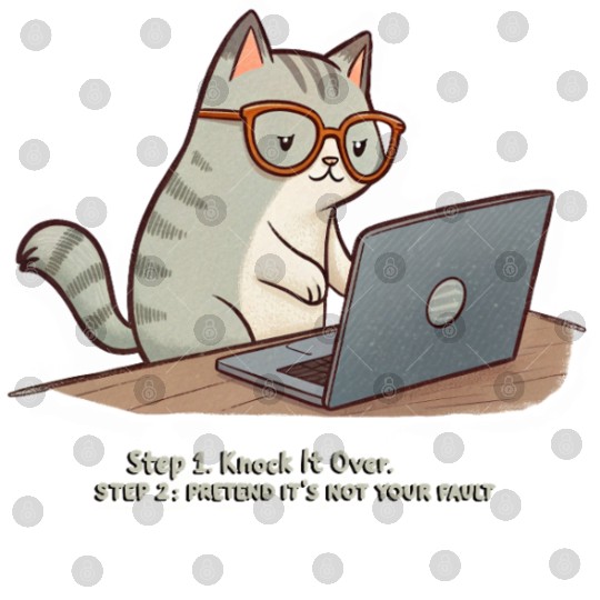 Keyboard Warrior Cat Digital Files