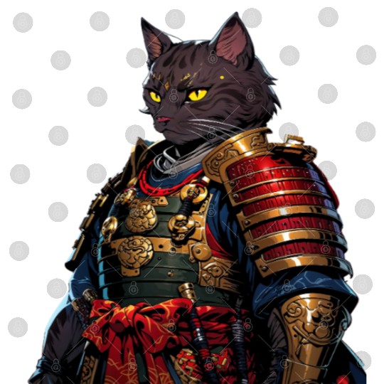 Warrior Cat in Armor Artwork Digital Files