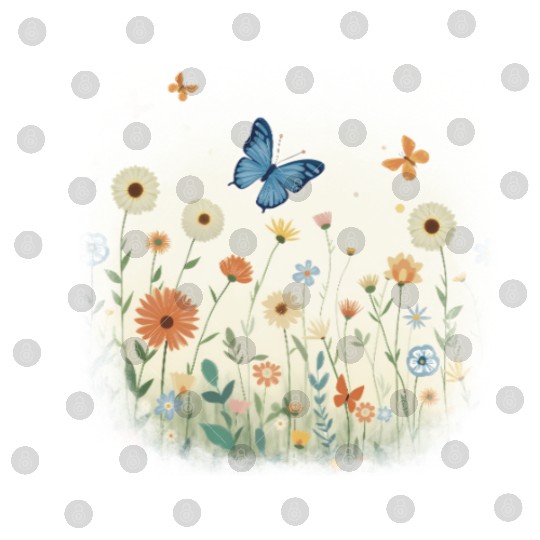 Flowers and butterflies Digital Files
