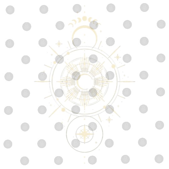 Celestial Mandala Sun and Moon Design Digital Files