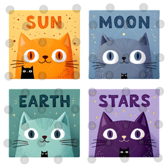 Funny Cat Digital Files | Retro Cat Meme Digital Files