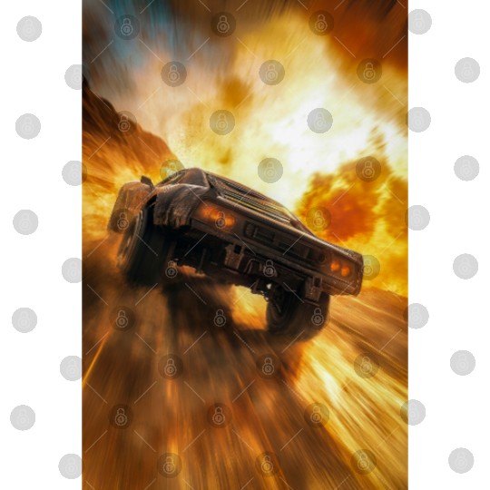 Muscle Car in Firestorm Drift Digital Files