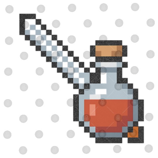 Pixel Art Vampire Potion Design Digital Files