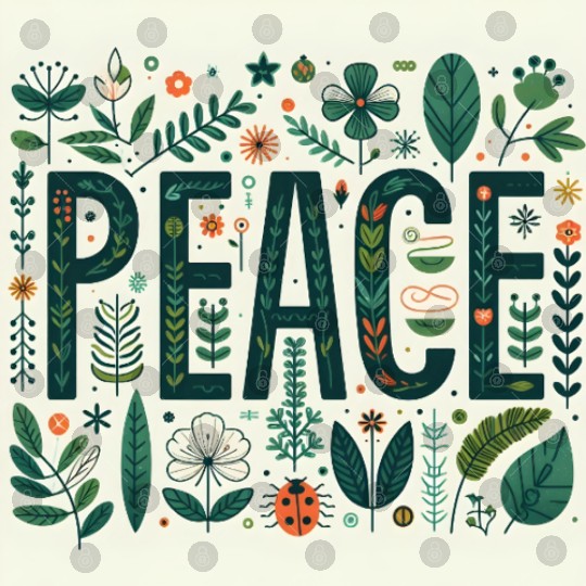 Peaceful Botanical  Digital Files