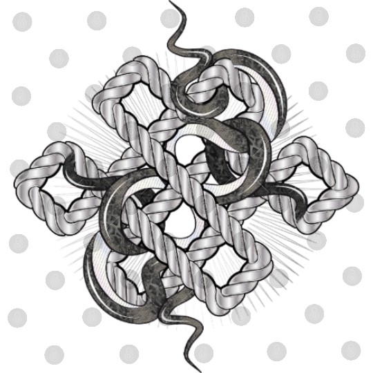 Silver Snake Knot – Mystical & Elegant Digital Files