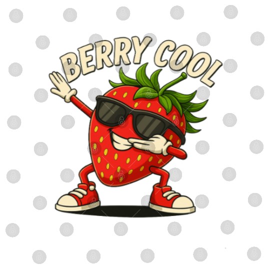 Berry Cool Strawberry Digital Files – Funny Back to School