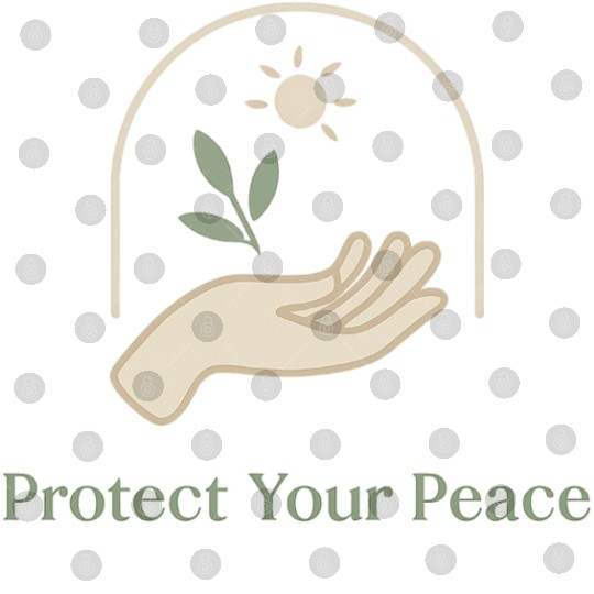 Peaceful Nature Hand with Sun and Leaf Digital Files