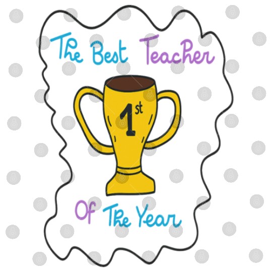 First Teacher Appreciation Trophy Design Digital Files