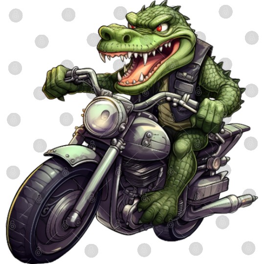 Alligator Motorcycle / Motorcyclist Alligators Digital Files