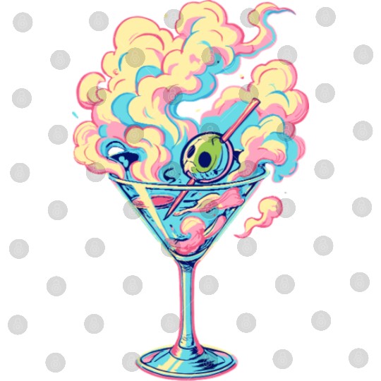 Vaporwave Martini Cocktail Dreams Digital Files