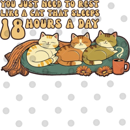Relaxing Cat Nap Quote Design Digital Files