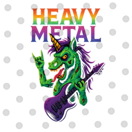 Heavy Metal Zombie Unicorn Digital Files