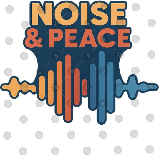 Peaceful Sound Wave Illustration Digital Files