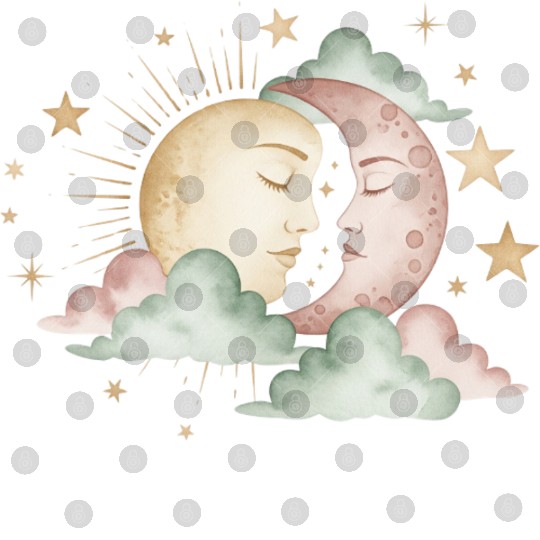 Sun & Moon Embrace Digital Files design