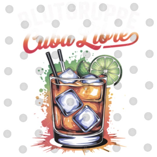 Blutgruppe Cuba Libre Cocktail Bartender Digital Files
