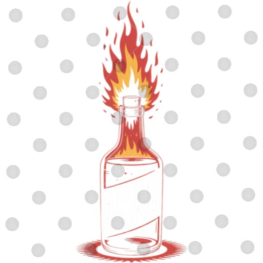 Fiery ACAB Bottle Illustration Digital Files