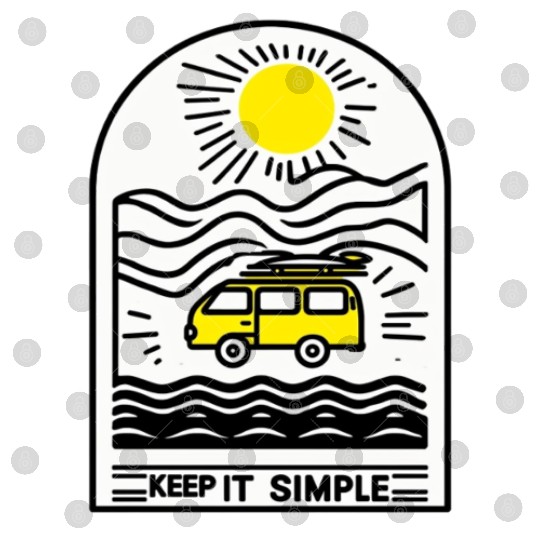 Minimalist Nature Adventure Van Design Digital Files