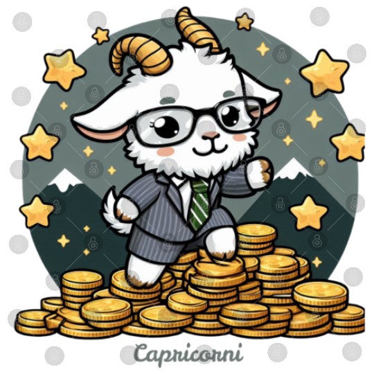 Capricorn Business Goat Illustration Digital Files