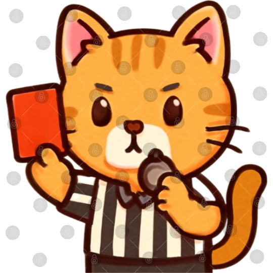 Referee Cat – Funny Soccer Whistle Cat Digital Files