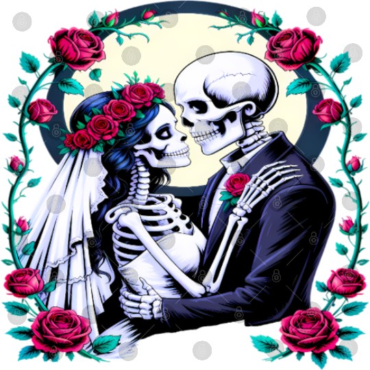 Bride and Groom Eternal Love Romantic Wedding Digital Files