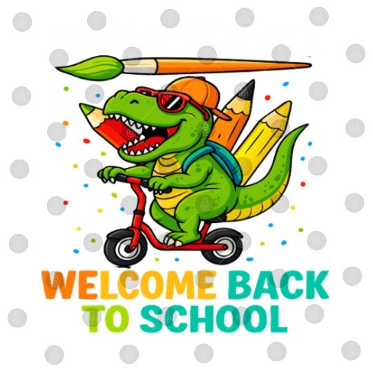 Missed You Welcome Back to School Funny Dinosaur Digital Files