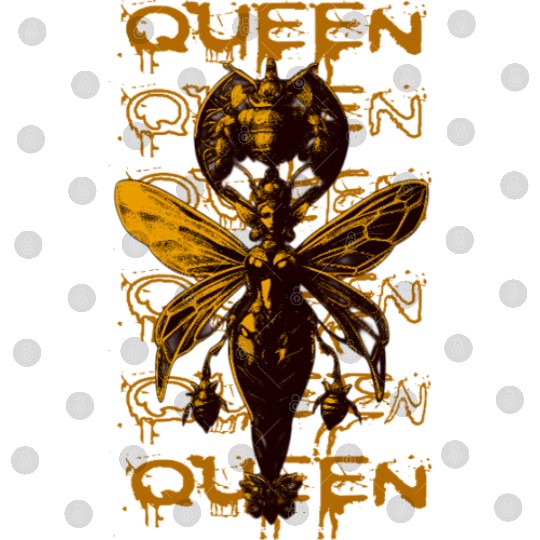Queen Bee Warrior – Dark Fantasy Insect Art Digital Files