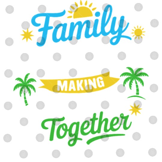 Family Vacation Memories Design Digital Files
