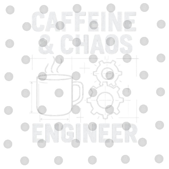 Caffeine & Chaos Engineer - Funny Coffee Tech Gift Digital Files