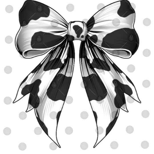 Coquette Bow Cow Pattern Cow Farmer Cow Farming Digital Files