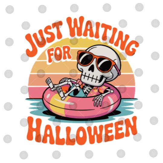 Chill Skeleton Halloween Vibes Digital Files