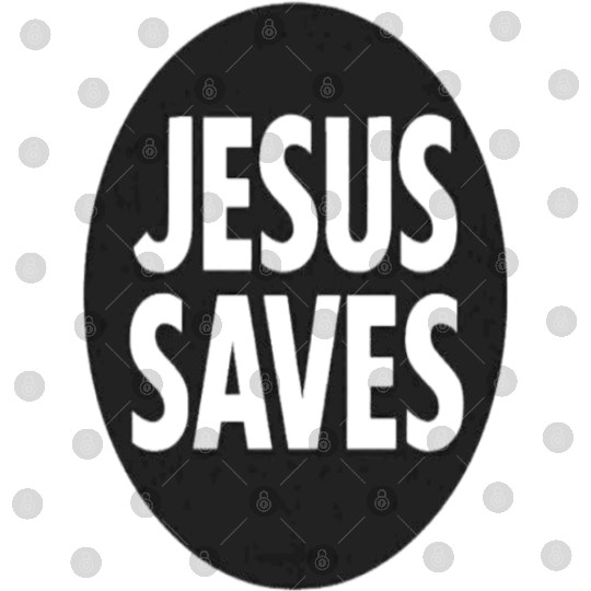 Jesus Saves Inspirational Icon Digital Files