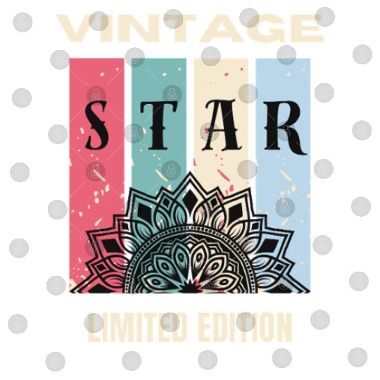 Vintage Star Mandala Limited Edition Digital Files