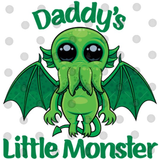 Daddy’s Little Monster Cute Baby Cthulhu Digital Files