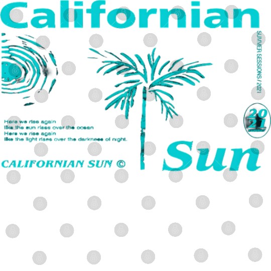 California Sun Fireworks Illustration Digital Files