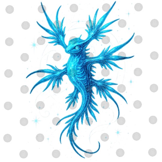 Ethereal Celestial Sea Dragon Design Digital Files