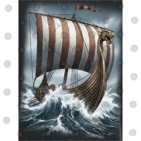 Viking Dragon Ship Adventure Design Digital Files