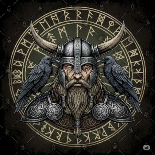 Viking Warrior with Ravens Embossed Helm Digital Files