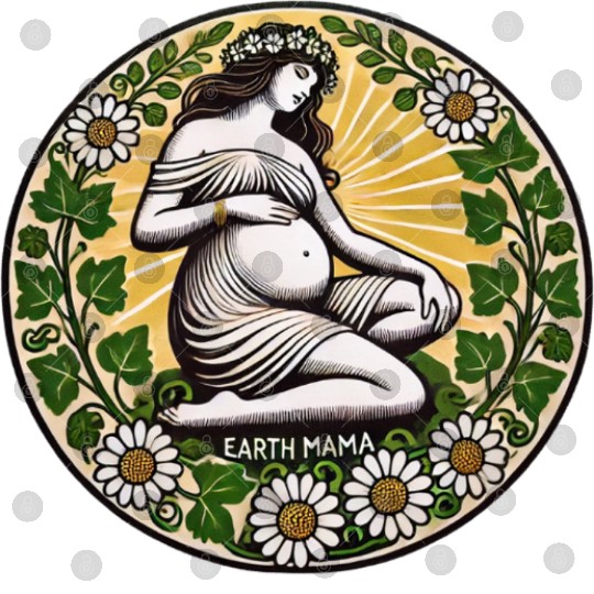 Earth Mama Nature Goddess Design Digital Files