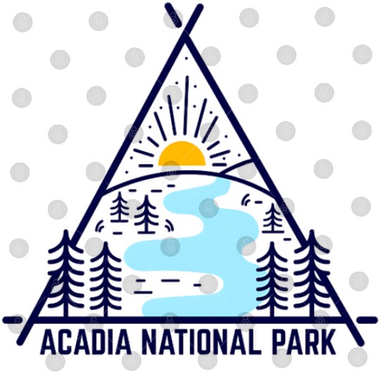 Acadia National Park Camping Scene Digital Files