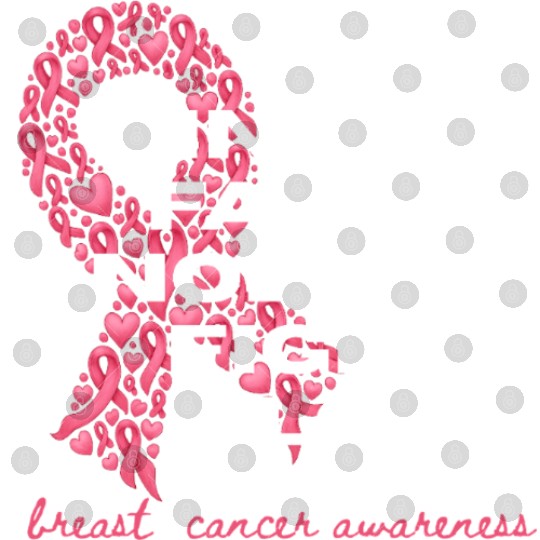 Breast Cancer Awareness Ribbon Digital Files – Pink Ribbon