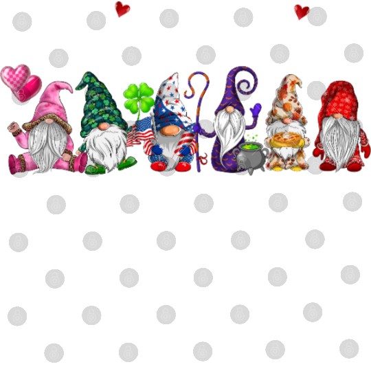 Happy Everything Gnomes Every Seasons All Year Digital Files