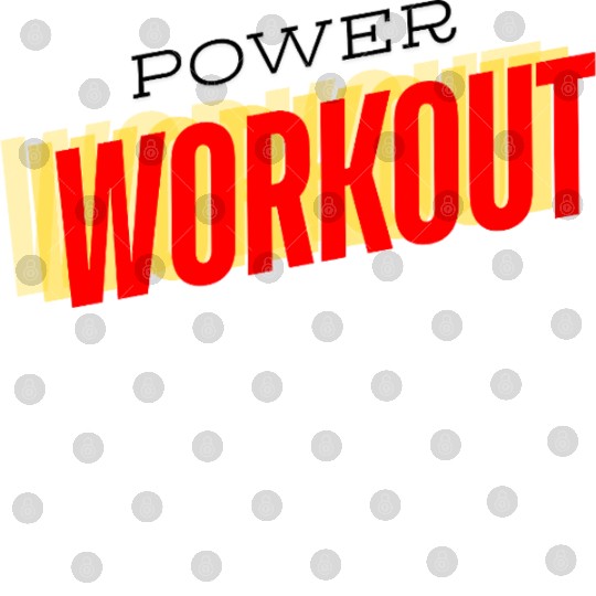 Dynamic Workout Typography Design Digital Files