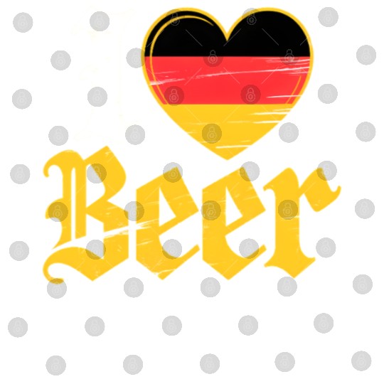 I Love Beer German Bier Funny Germany Flag Digital Files