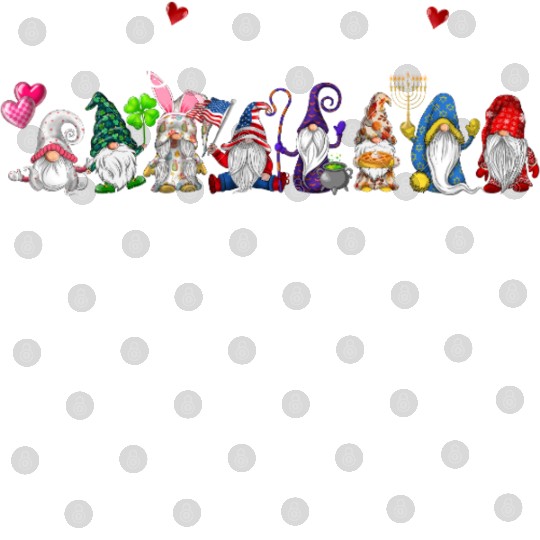 Happy Everything Gnomes Every Seasons All Year Digital Files