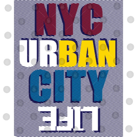 Vibrant NYC Urban City Typography life Digital Files
