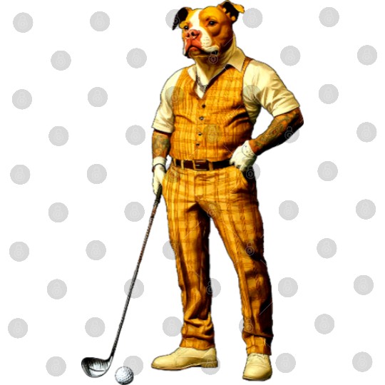 Pitbull golfer Digital Files