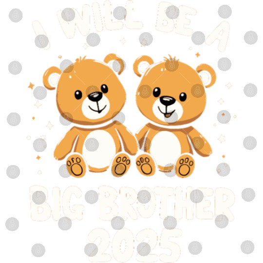 Teddy Bear Big Bro 2025 Digital Files | Pregnancy Announceme