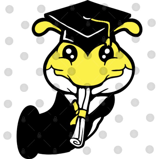 Caterpillar hole school graduation passed College Digital Files